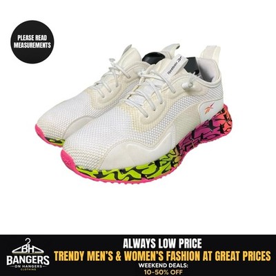 Reebok Zig Dynamica Sneaker Women's 9 White Proud Pink Acid Yellow 1785