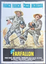 MANIFESTO poster 4F FARFALLON franco franchi ciccio ingrassia 1974  U61