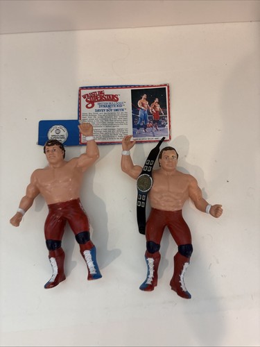 Vintage LJN WWF Superstars 1986 British Bulldogs w...
