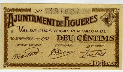 ☆ SPAGNA GUERRA CIVILE 1937 • FIGURE 10 CTS MUNICIPALI ☆ GUERRA CIVILE ESPAÑOLA☆C5114 - Foto 1 di 2