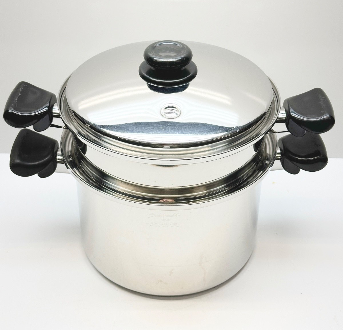 Saladmaster System 7 Qt Stock Pot Dutch Oven Roaster DOUBLE BOILER w/ Lid