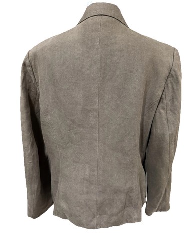 Talbots Vintage Irish 100% Linen Blazer Jacket Brown Women’s 14 Fall Staple🍁 - Picture 2 of 4