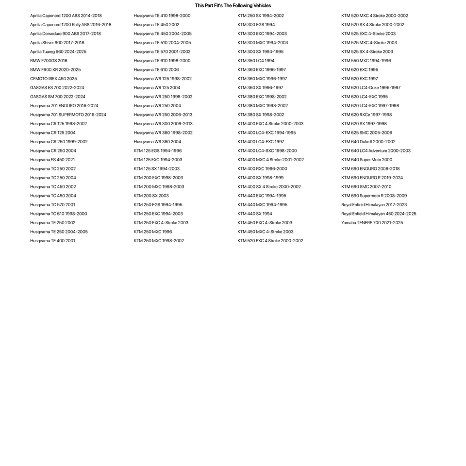 Pro X Brake Pad - Sintered Metal Rear For Husqvarna 701 SUPERMOTO 2016-2024 - Image 3 of 3