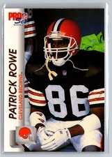 1992 Pro Set #470 Patrick Rowe Cleveland Browns