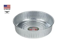 Behrens 12-Quart Utility Oil Drain Pan Utility Steel Container, Livestock Dish