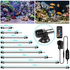 LED Aquarium Lampe 18-112cm Beleuchtung Universal RGB Leuchten Mollusken