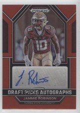 2023 Panini Prizm Draft Picks Red 124/199 Jammie Robinson #DPA-JAR Auto n7r