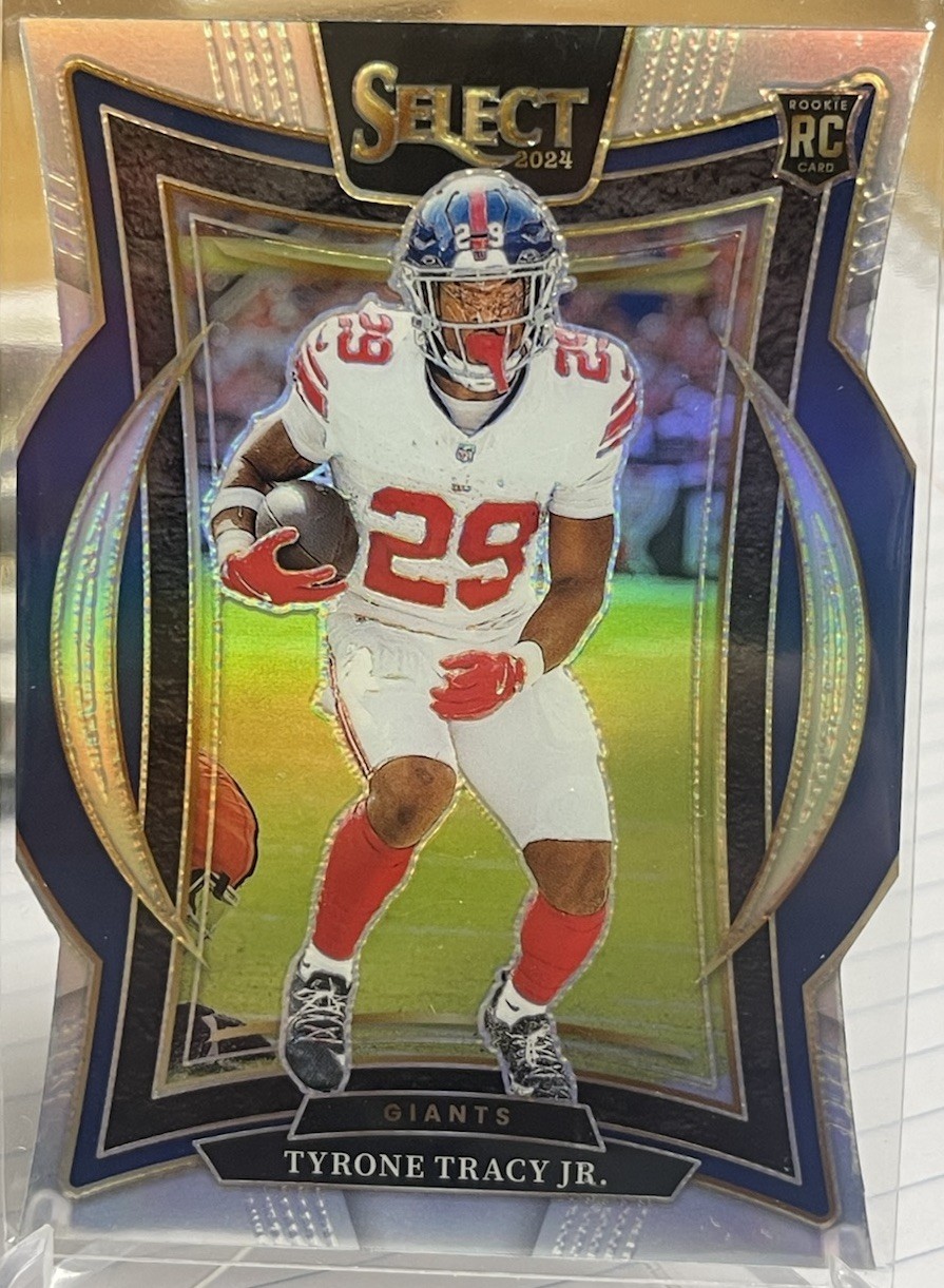 2024 Select - TYRONE TRACY JR - Silver Die Cut Prizm - Rookie RC #61 GIANTS