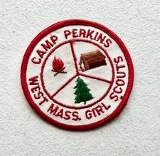 Camp Perkins West. Mass Girl Scouts badge FAST SHIPPING!