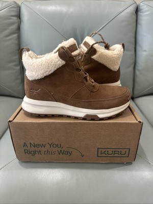 Kuru Atom Lumi 21040185 Women US 8.5 Brown Suede Waterproof Winter Boots eBy2975