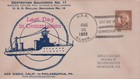 USS Gilmer DD 233 Decommissioning Ceremony cover, ships postmark 1938 — photo 1