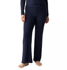 GAP BODY Ribbed High-Rise Pajama Pants NAVY L