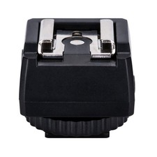 Universal Camera Hot Shoe Adapter with PC Sync  3.5mm Port Connector