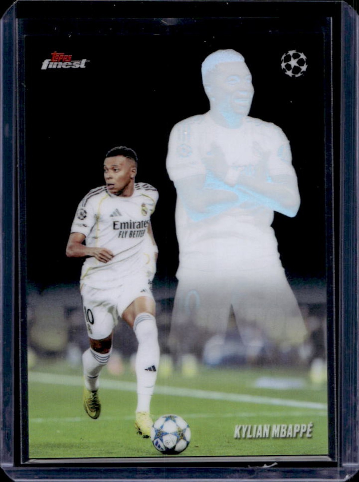 2025-26 Topps UEFA Club Competition Finest Kylian Mbappe Shadow Play #SH-2 view 1