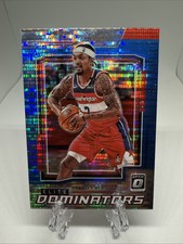 2021-22 Panini Donruss Optic Elite Dominators Blue Pulsar Prizm Bradley Beal #10