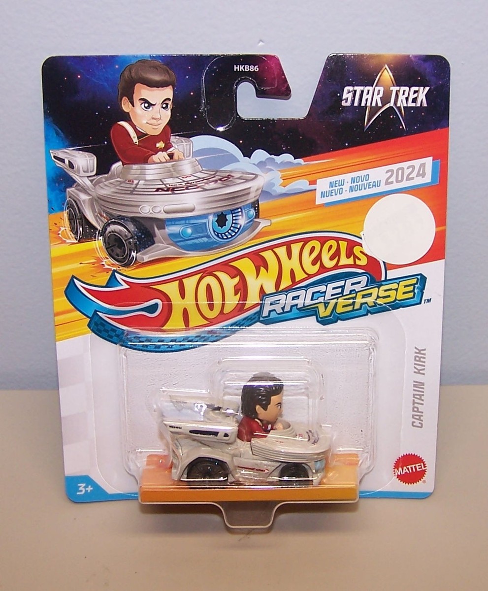 2024 Mattel Hot Wheels Racer Verse Star Trek Captain Kirk Car Free