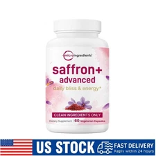 60 Veggie Capsules Saffron+ Advanced Supplements 10-in-1 NEW