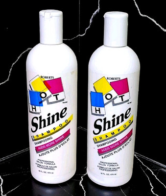 HOT SHINE SHAMPOO 16 oz Lot Of 2 Roberts Research Lab Salon Formula Vintage
