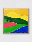 RiverRunArt Original Coastal 12x12 Acrylic Ocean Canvas Bedroom Wall Art — photo 1