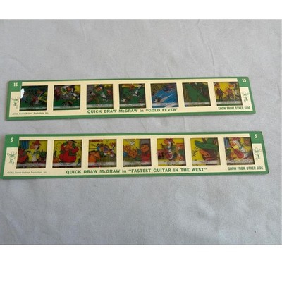 Vintage 1963 Kenner Give-A-Show Projector Slides Quick Draw McGraw Hanna-Barbera