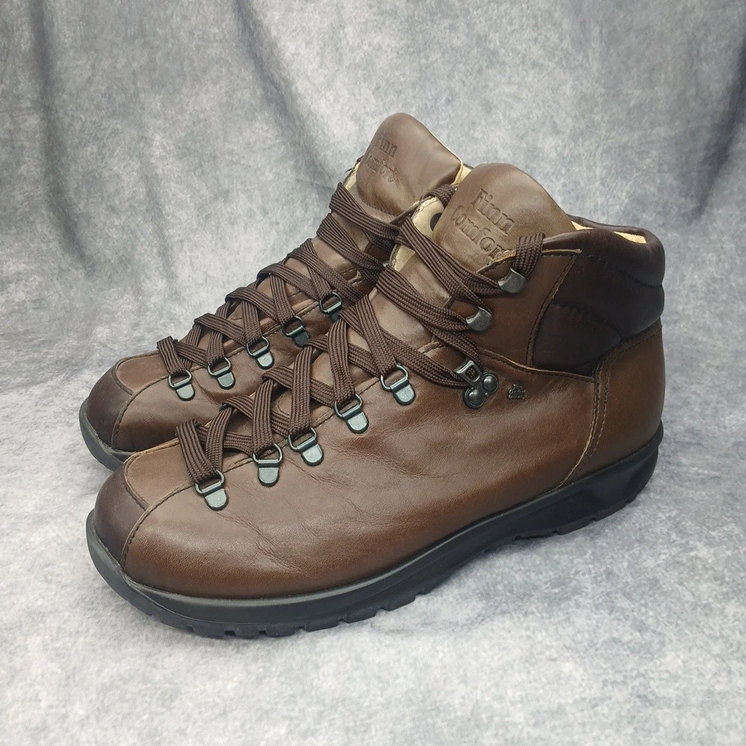 Finn Comfort Garmisch Hiking Boots Mens 9.5 Leather Hand Crafted In Germany
