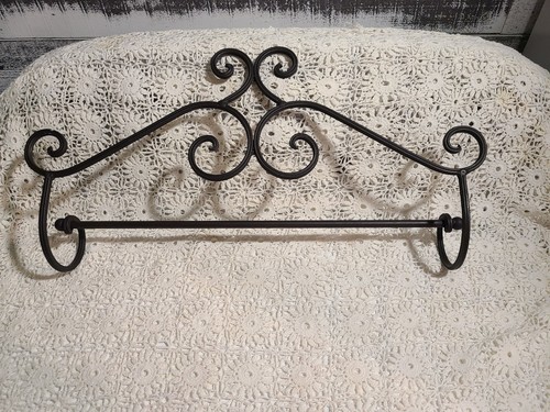 Wrought Iron Towel Wall Shelf - Picture 3 of 3