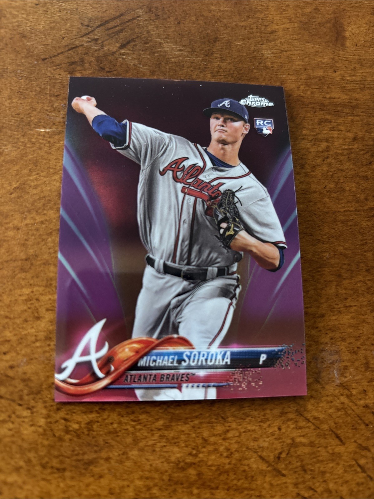 2018 Topps Chrome Update - Mike Soroka #HMT16 Pink Refractor (RC)