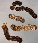 1958-D WHEAT Cents Lot Of 50 Coins Beautiful ConditionSee Pictures#1