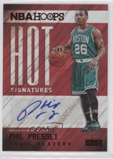 2015-16 Panini NBA Hoops Hot Signatures Red 21/25 Phil Pressey #HS-PP Auto e0r
