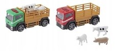 Livestock Transporter Truck Toy with 3 Animals for Kids