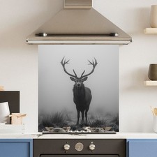 Premium Various Sizes Dark Mist 6mm Glass Toughened Kitchen Splashback