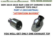 2019 20 21 22 23 24 2025 Ram 1500 Chrome 5 Inch Exhaust Tip 82216079aa 2019 20 21 22 23 24 2025 Ram 1500 Chrome 5 Inch Exhaust Tip 82216079aa