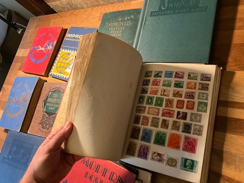 world stamps 10 vintage old albums huge amount of vintage material 8.4kg - 第 14/24 張圖片