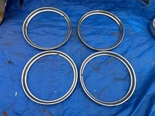 Vintage Ford Trim Rings 16 Chevrolet Beauty Caps Look Mopar Set Used Wow