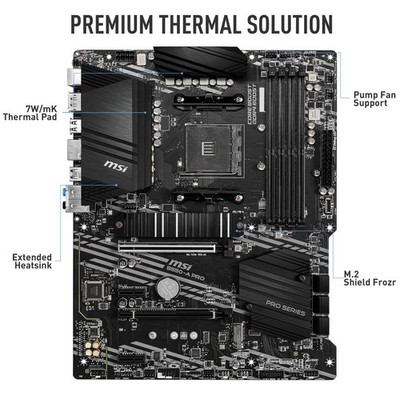 B550-A PRO ProSeries Motherboard (AMD Ryzen 5000, AM4, DDR4, PCIe