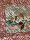Vintage 1930’s Appliqué  Autumn Leaves Quilt  57 x 84 Pink Ground — photo 6