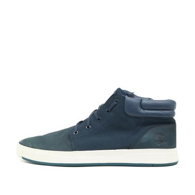 Timberland Herren A1OHR Sneaker Dunkelblau Leder/Textil Mid-Top EU 46