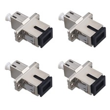 4 Pack SC to LC Female to Female Fiber Optic Adapter Simplex Hybrid Connector