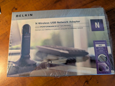 Belkin N Wireless USB Network Adapter Enhanced Speed  Coverage F5D8053