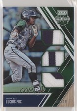 2017 Panini Elite Extra Edition Triple Materials Emerald 9/10 Lucius Fox 1u6