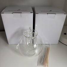 NEW Young Living Reed Diffuser Essential Oil Ornament Glass Flower Lot 4" Tall