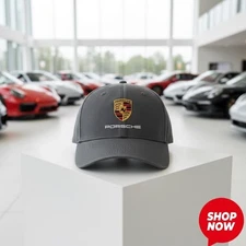 New Unisex All-Over Print Porsche Logo Cap, Motorsport Cap