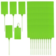 80 Pcs Hanging Tags, 105x65mm Plastic Hanging Labels Tags, Green