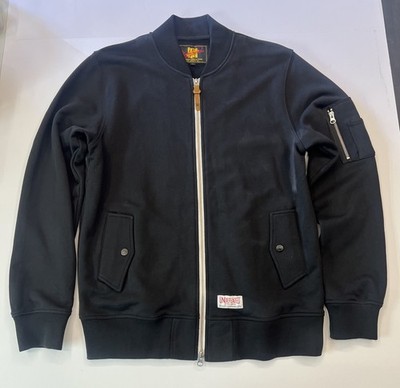 Undefeated 5 Strike Varsity Jacket Mens Large Black Zip Logo Vintage