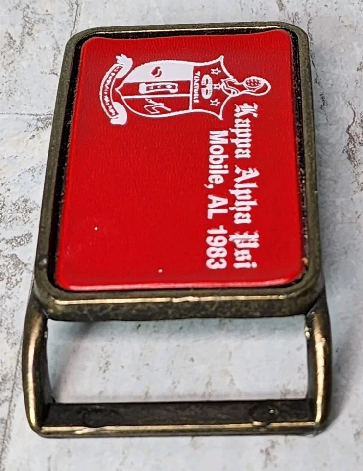 Винтажная мобильная пряжка ремня ΚΑΨ Kappa Alpha Psi Fraternity 1983 г. из Алабамы - Изображение 3 из 4