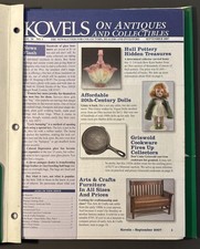 Kovels In Antique & Collectibles 2007-08 Lot Vol 34 Nos 1-5 8-12 Vol. 35 Nos 1-4