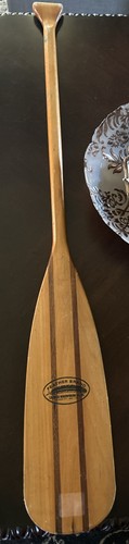 Vintage Caviness Feather Brand 4 FT Wood Boat Oar Rustic Nautical Decor