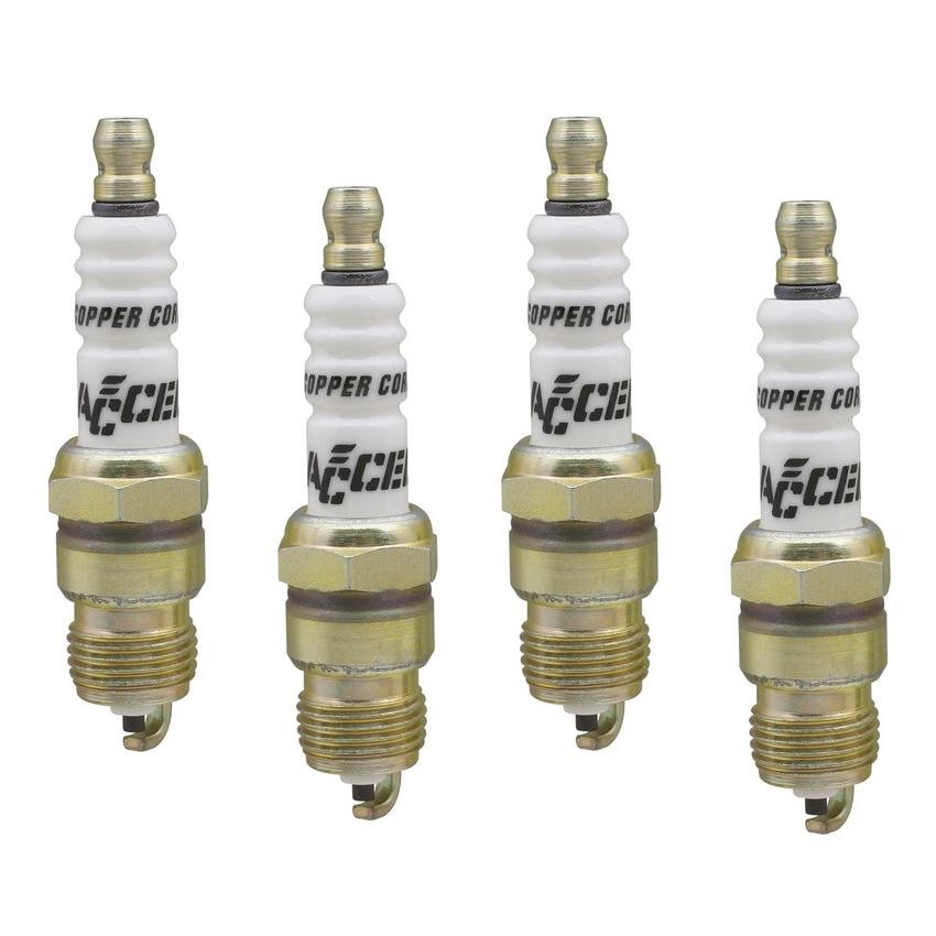Accel 0576S-4 ACCEL HP Copper Spark Plug - Shorty - Set of 4