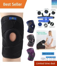 Maximum Support Adjustable Knee Brace with Dual Stabilizers for Active Recovery