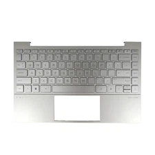 New 13in Silver Palmrest For HP ENVY 13-BA 13T-BA Keyboard Upper Case w/Backlit
